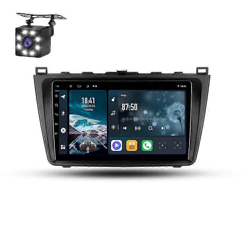 マツダ6 II. GH 2007 - 2012オートマルチメディアステレオのためのAndroid 14カーラジオ