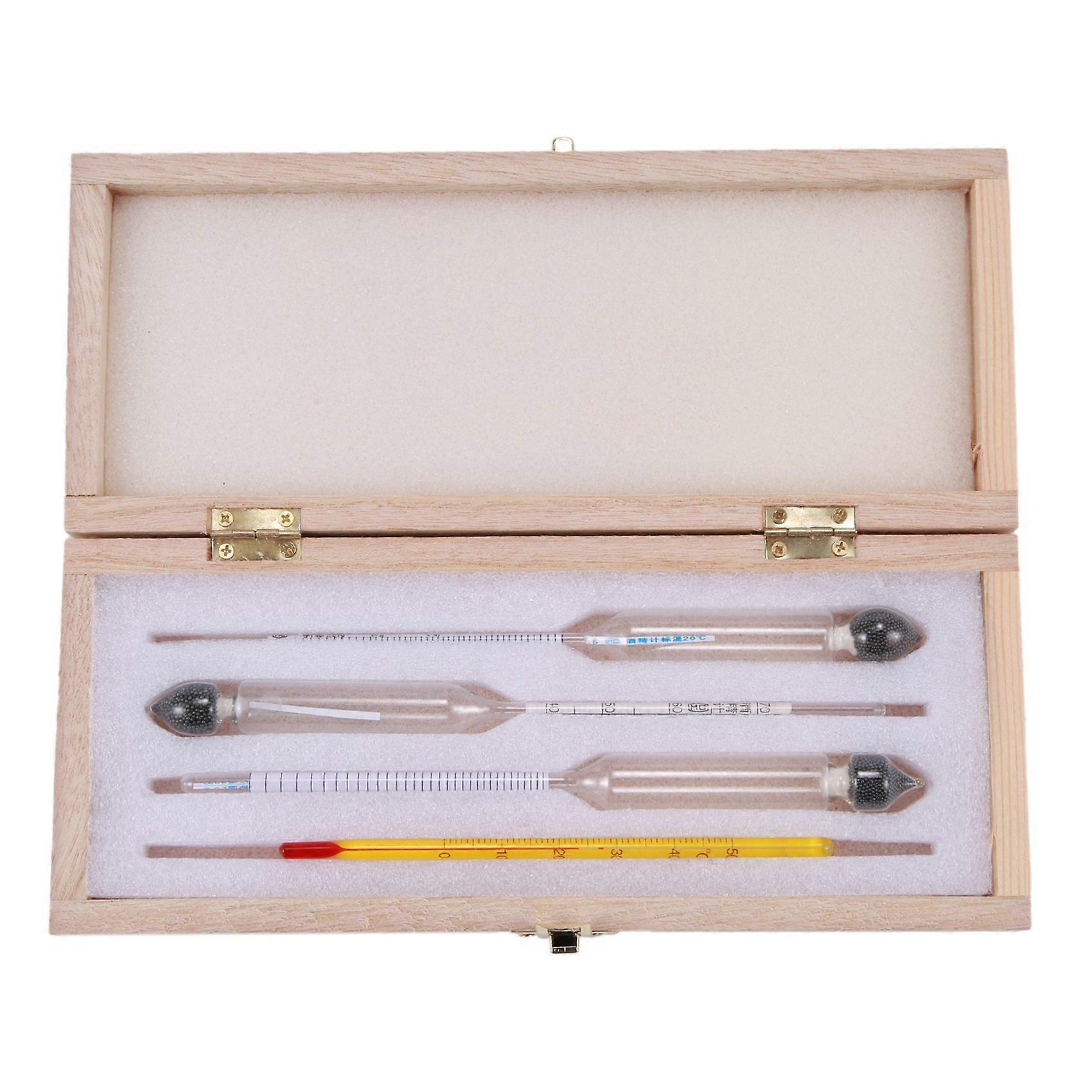 Alcohol meter Alcoholmeter alcohol detector alcohol measuring tool alcohol tester wine Hydrometer bar Set with Thermometer