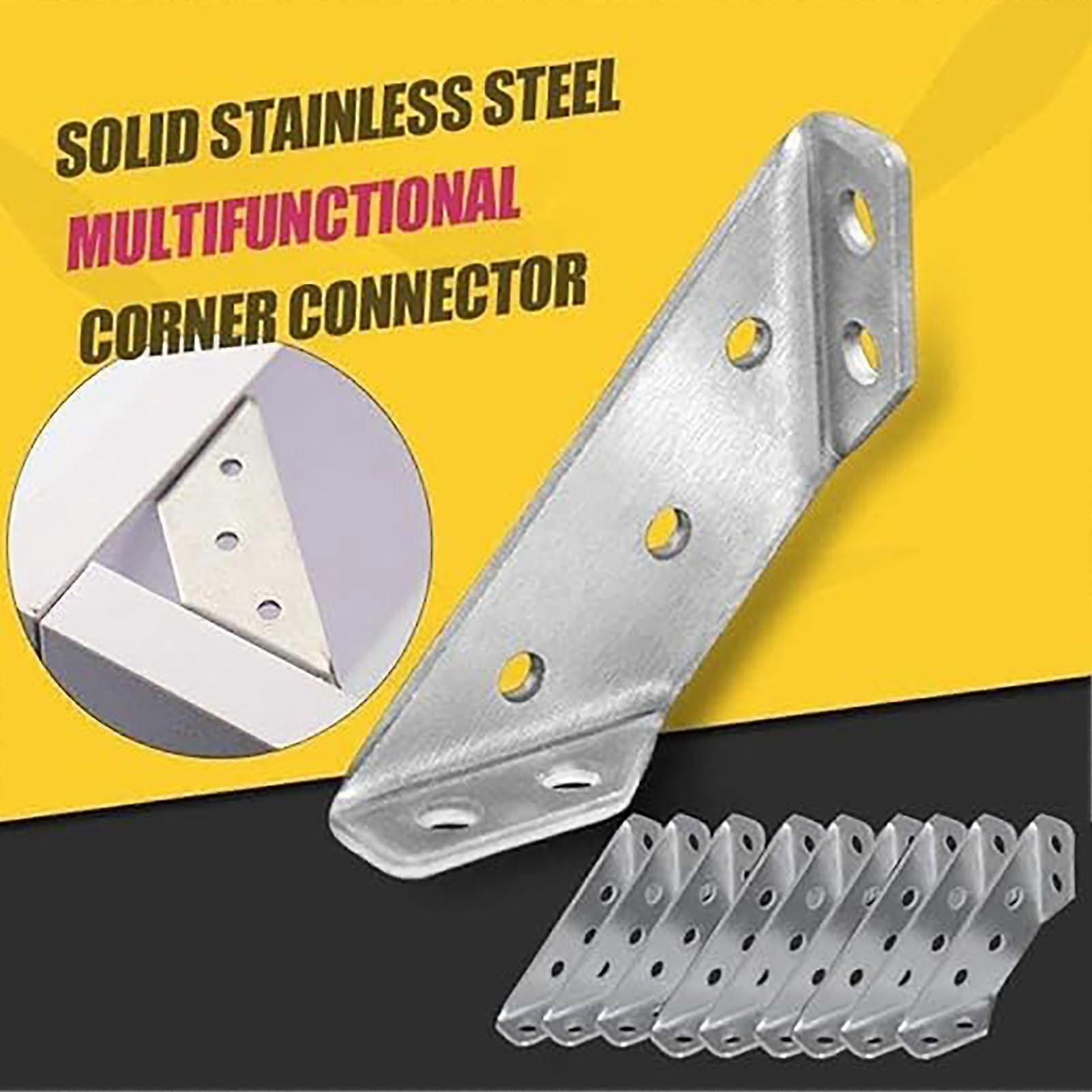 Stainless Steel Corner Brackets Corrosion Resistance Practical Hardware Suitable for Tables Windows