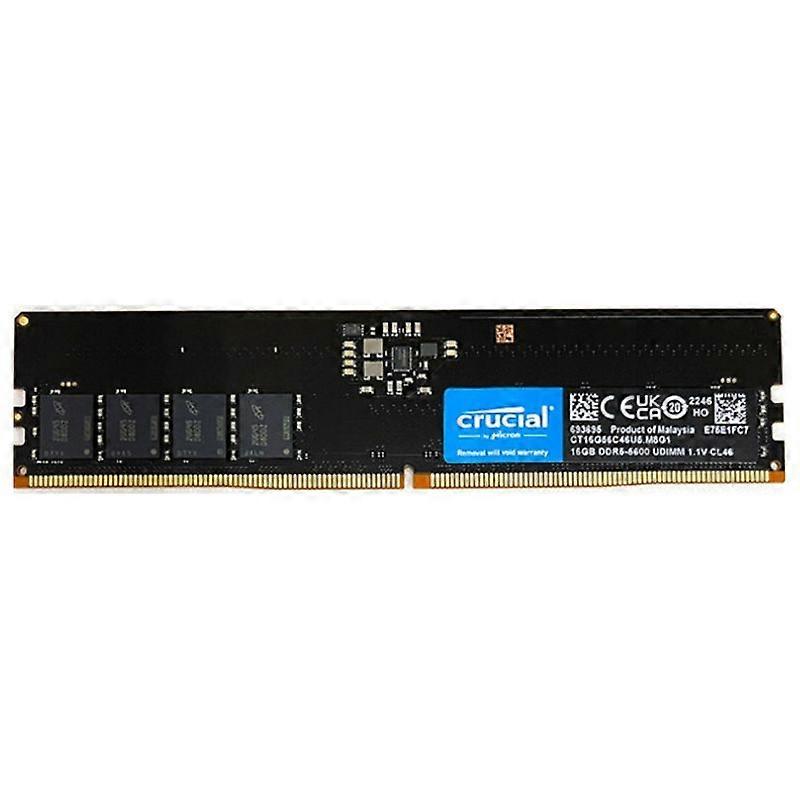 RAM CRUCIAL Desktop DDR5 16GB 5600MHz 1.1V CL46 288 pins single 44800 MB/s.
