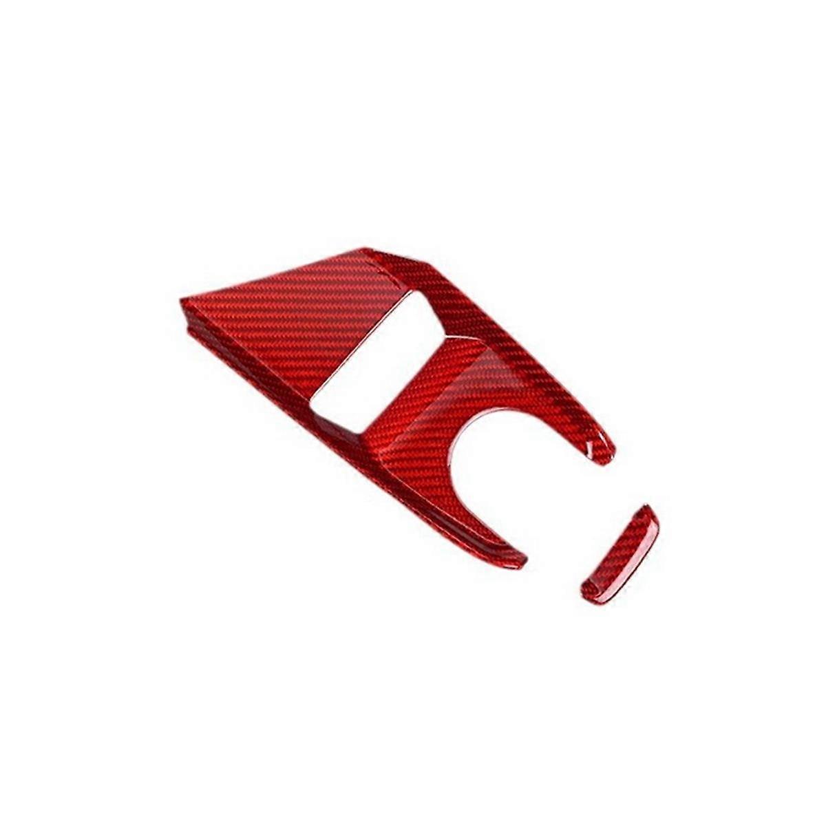 Real Carbon Fiber Sticker for C8 2020-2023 Center Control Button Panel(Red)