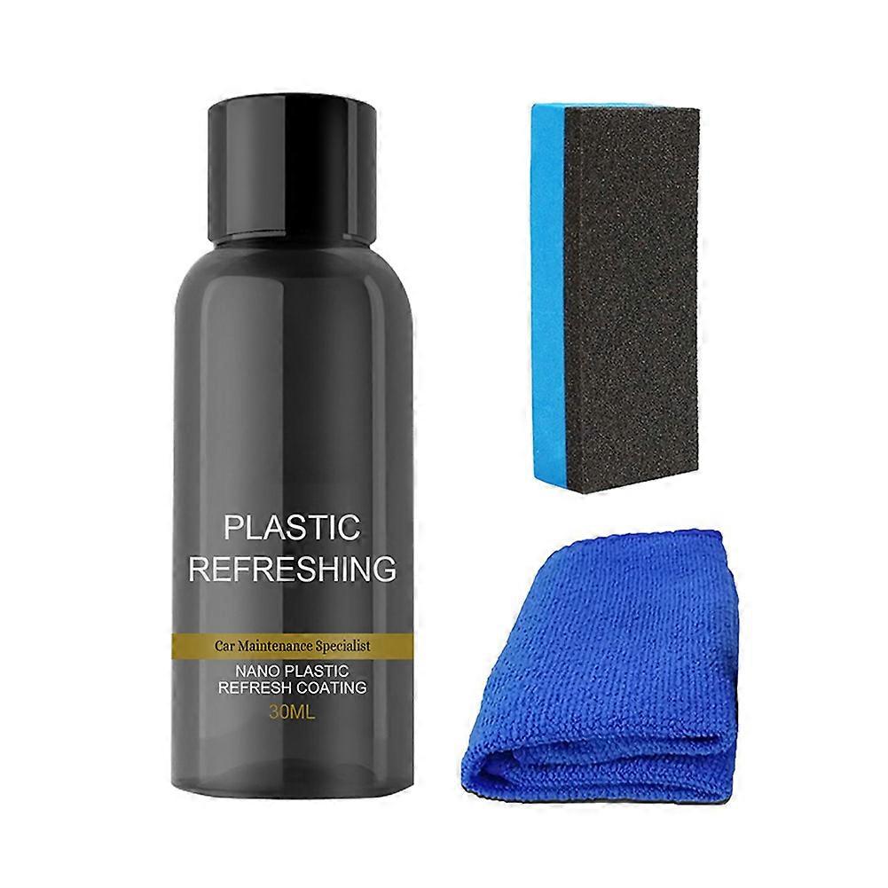 2024 Car Plastic Revitalizing Coating Agent Refreshing Refurbish For Auto Part Set~