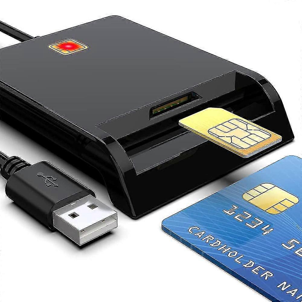 Smart Card Reader Dod Military Usb Common Access Cac, Compatible With Windows, Mac Os And Linux