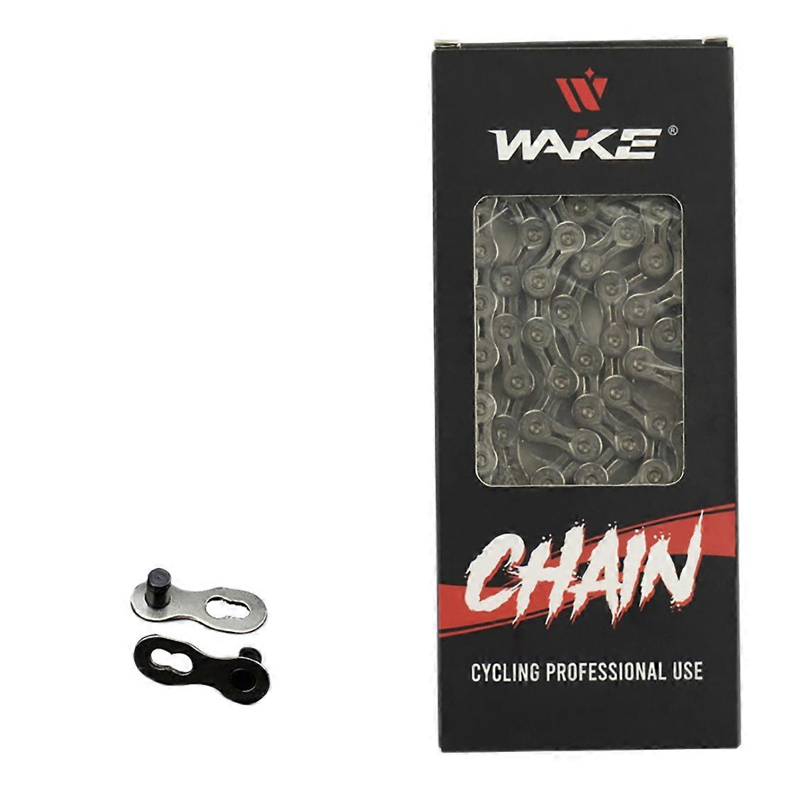 WAKE Ultralight 9 Speed Bicycle Chain Silver Bike Chain Mountain Road Bike Chains Bicycle Repair Parts
