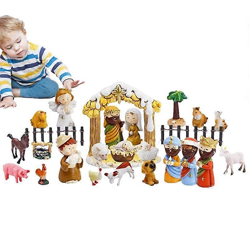 Creative Christmas Advent Calendar 2023 Funny Nativity Scene Advent Calendar Set 24 Days Countdown To Christmas Home Desk Decor