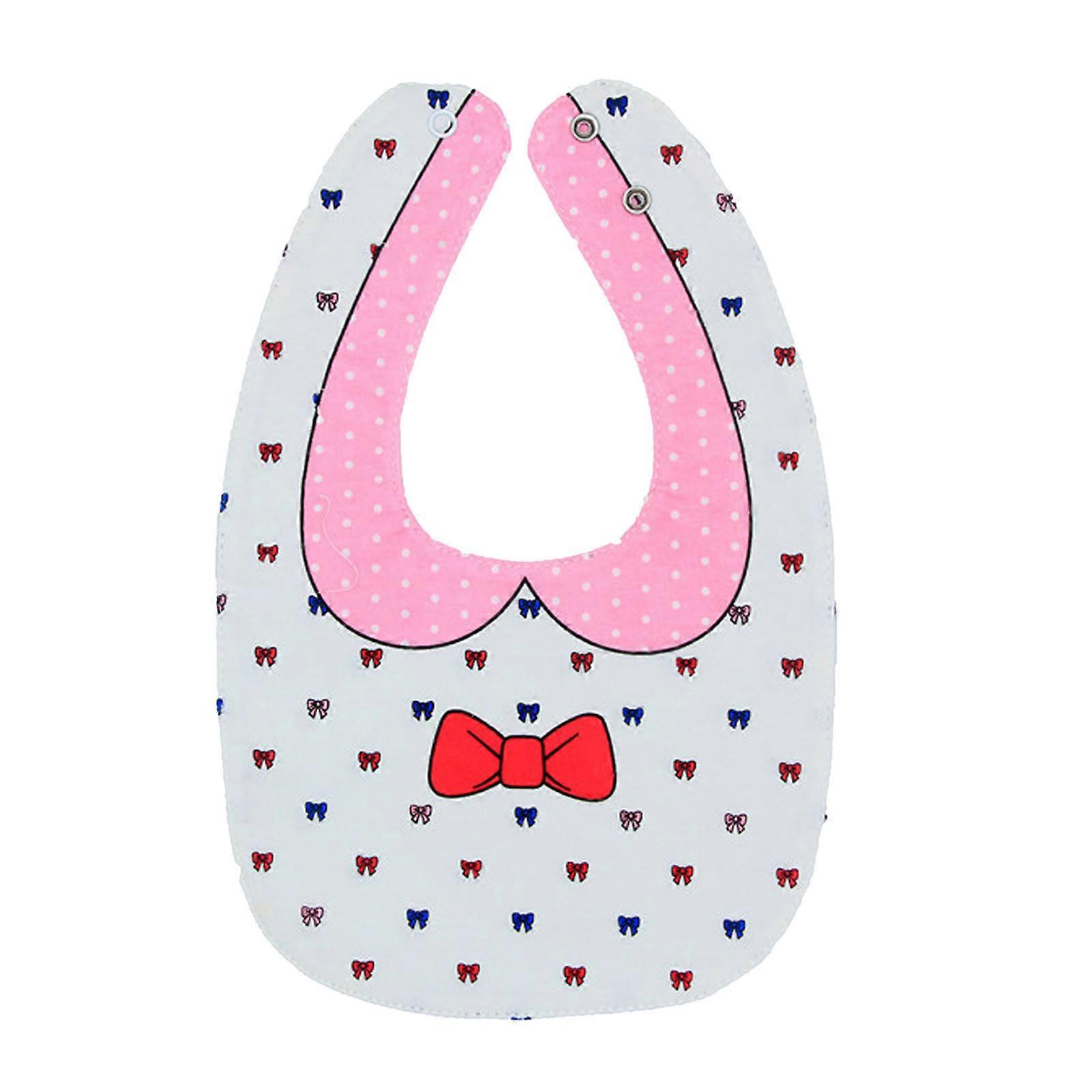 Toddler Bibs Double Sided Waterproof Soft Cotton Cute Cartoon Pattern Washable Bibs for Infant Boys Girls 11