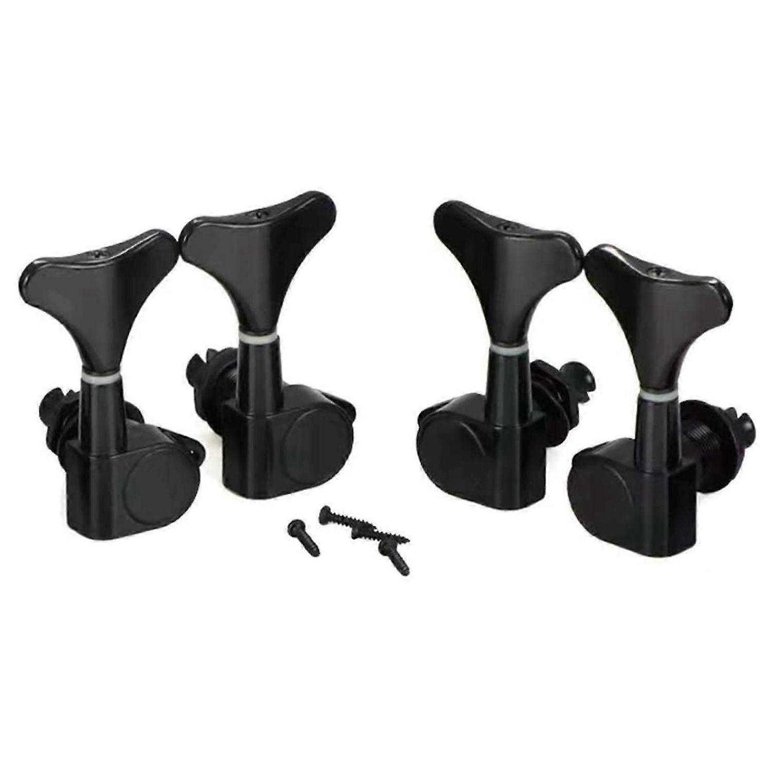 2+2 Sealed Bass Guitar Tuning Pegs Keys 2R2L Machine Head Tuners compatible with Precision Bass and