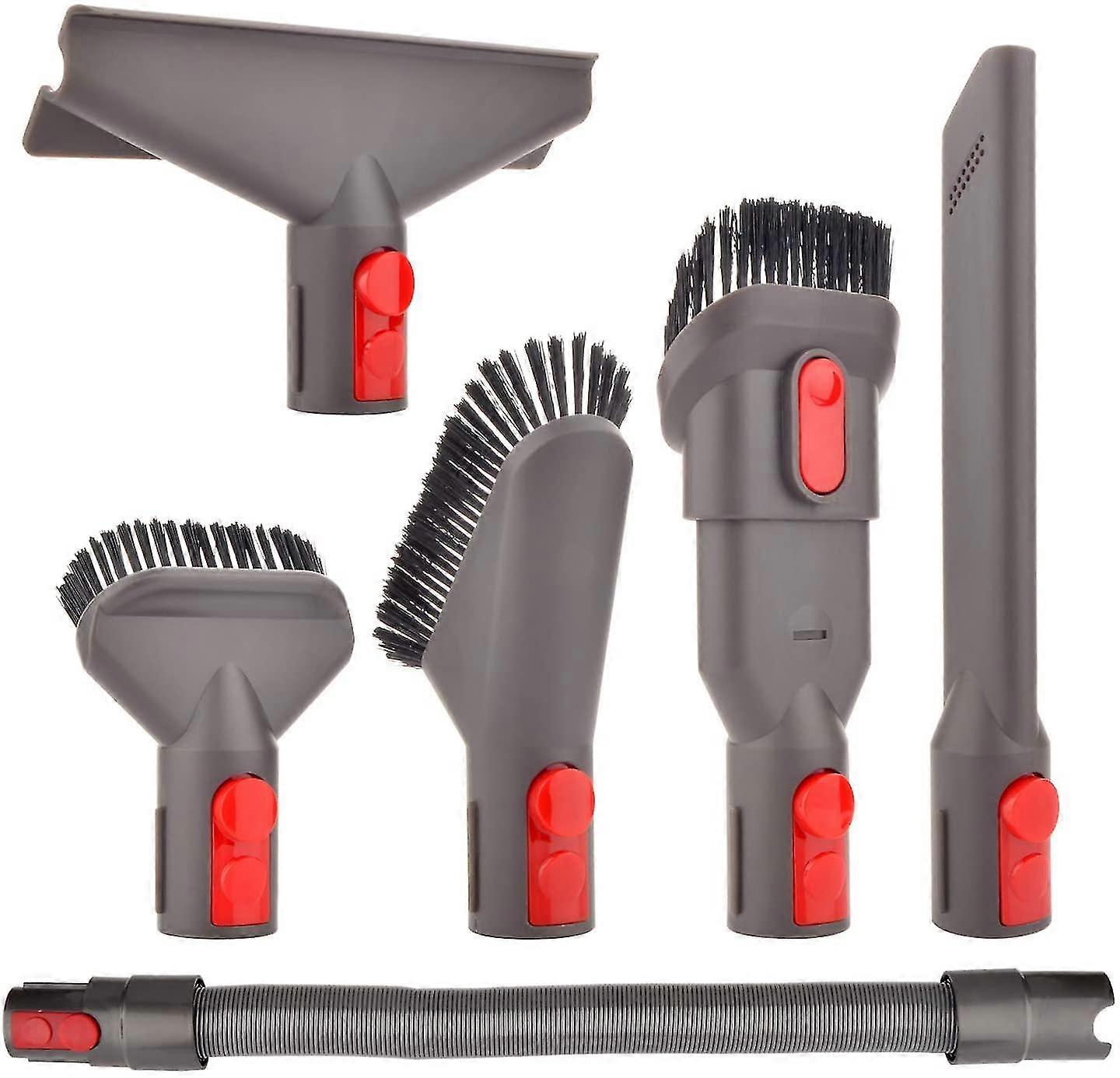 Nozzle Brush Accessories Kit With Extendable Hose Compatible With Dyson V7 V8 V10