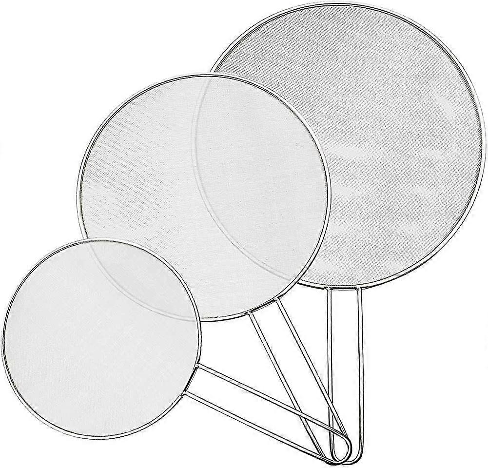 Kitchen Screen Protector, 3pcs Heilwiy Splatter Cover Pan Grease Splatter Screen