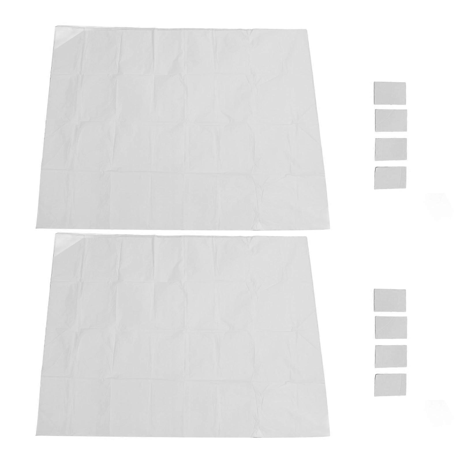 2 Sets Christmas Window Projector Screen HD Effect Lasting Easy Operate Movie Display Cloth for Home