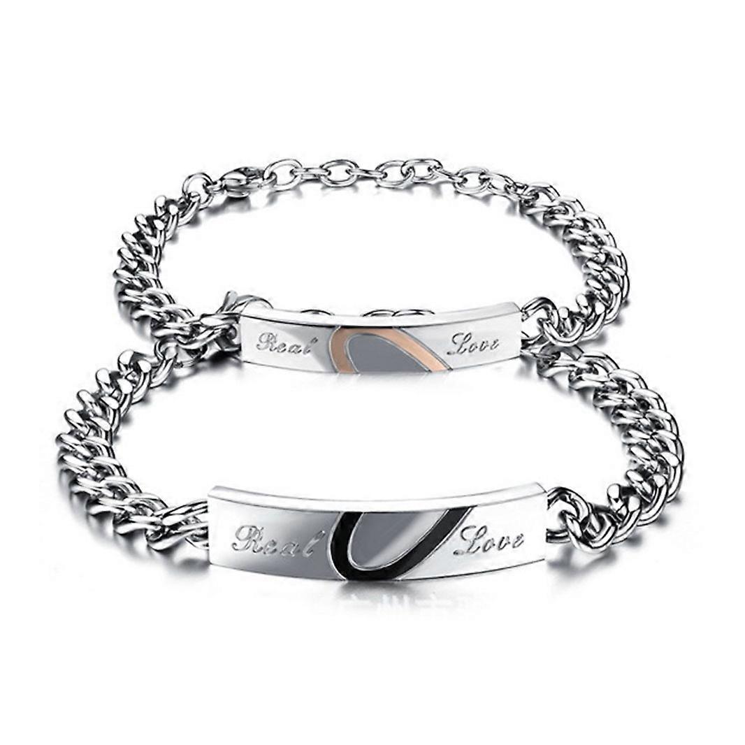 2pcs His and Hers Couple Bracelets Set