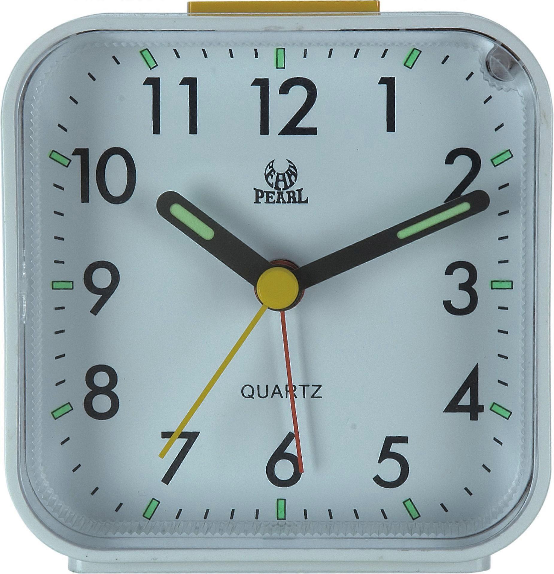 Silent Analog Alarm Clock Small With Night Light Snooze Function