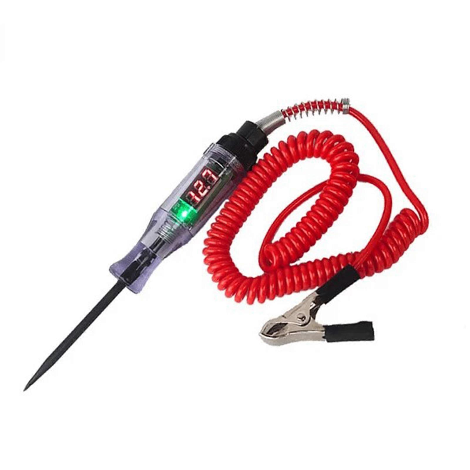 Car Electric Circuit Tester Pen Digital Display Voltage Probe Detector DC5?90V for Vehicle Maintenance