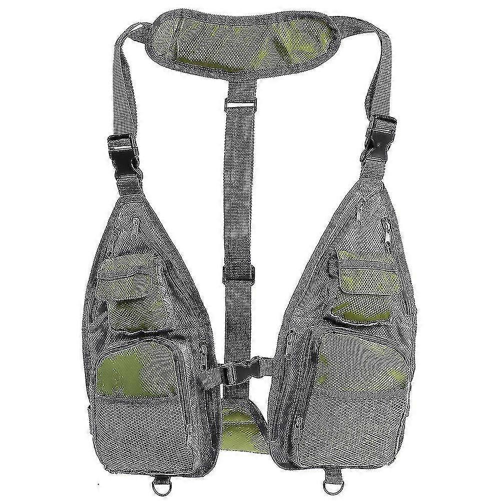 Simple Breathable Mesh Fishing Vest Summer Outdoor Multi-functional Quick-dry Fly Vest