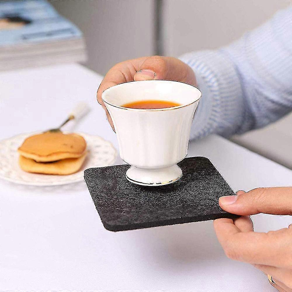 Felt Coasters,round/square Gray Coasters,washable Design Felt Coasters