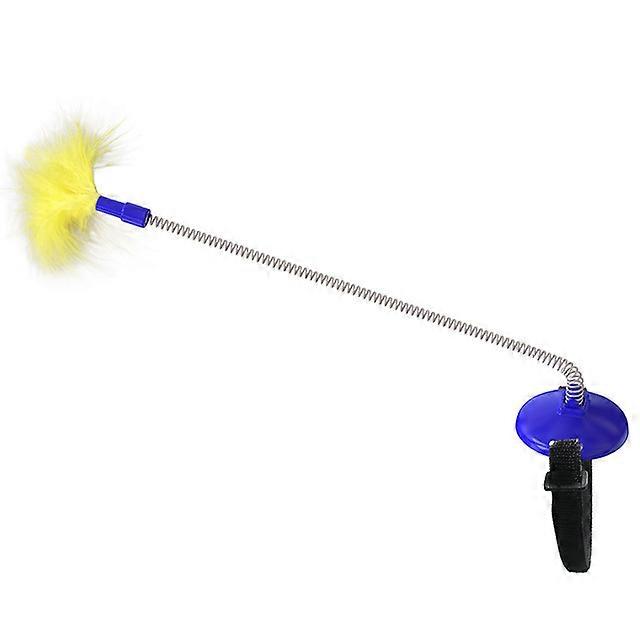 Adjustable Cat Collar Interactive Funny Free Hands Cat Teaser Stick with Feather Original Toys Wand for Cats Kitten Pet Products