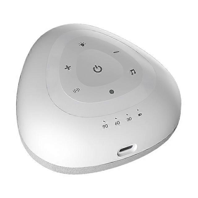 White Noise Machine Baby Soother Night Light with 8 Lighting Colors 10 Natural White Noise 8 Musical Tunes Timer BT Connection