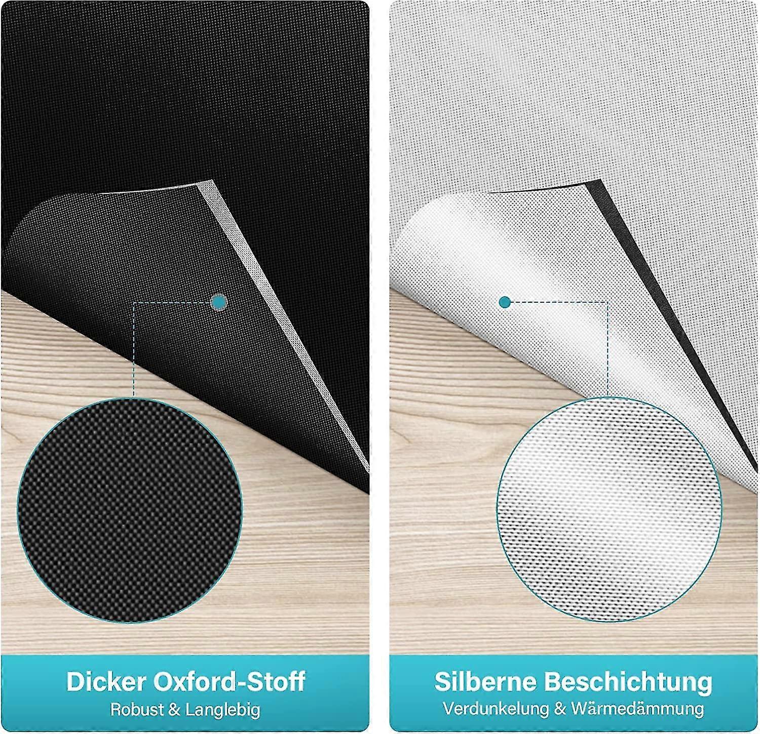 Asta Per Tenda Avvolgente Singola Regolabile (71-304 Cm) - Nero Opaco, Resistente E Anti-cedimento