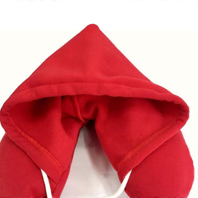 Almofada de viagem de pescoço em forma de U com almofada de pescoço de chapéu