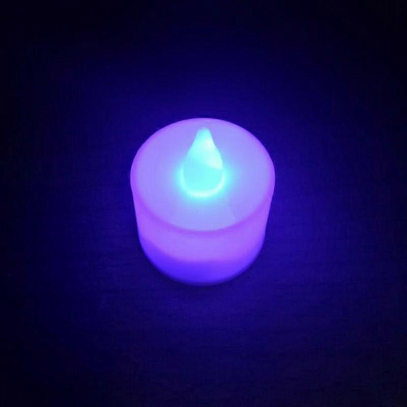 12pcs Battery Operated Led Tea Lights Candles Realistic Flickering Flameless Candles For Weeding