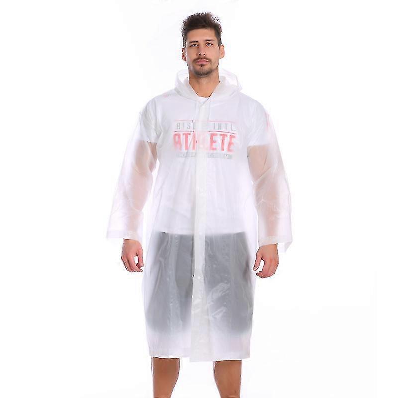 Regnrock, Vuxen regnrock, Utomhus, Resor, Vandring, Regnrock, Regelbunden (1 Stycke - Vit)
