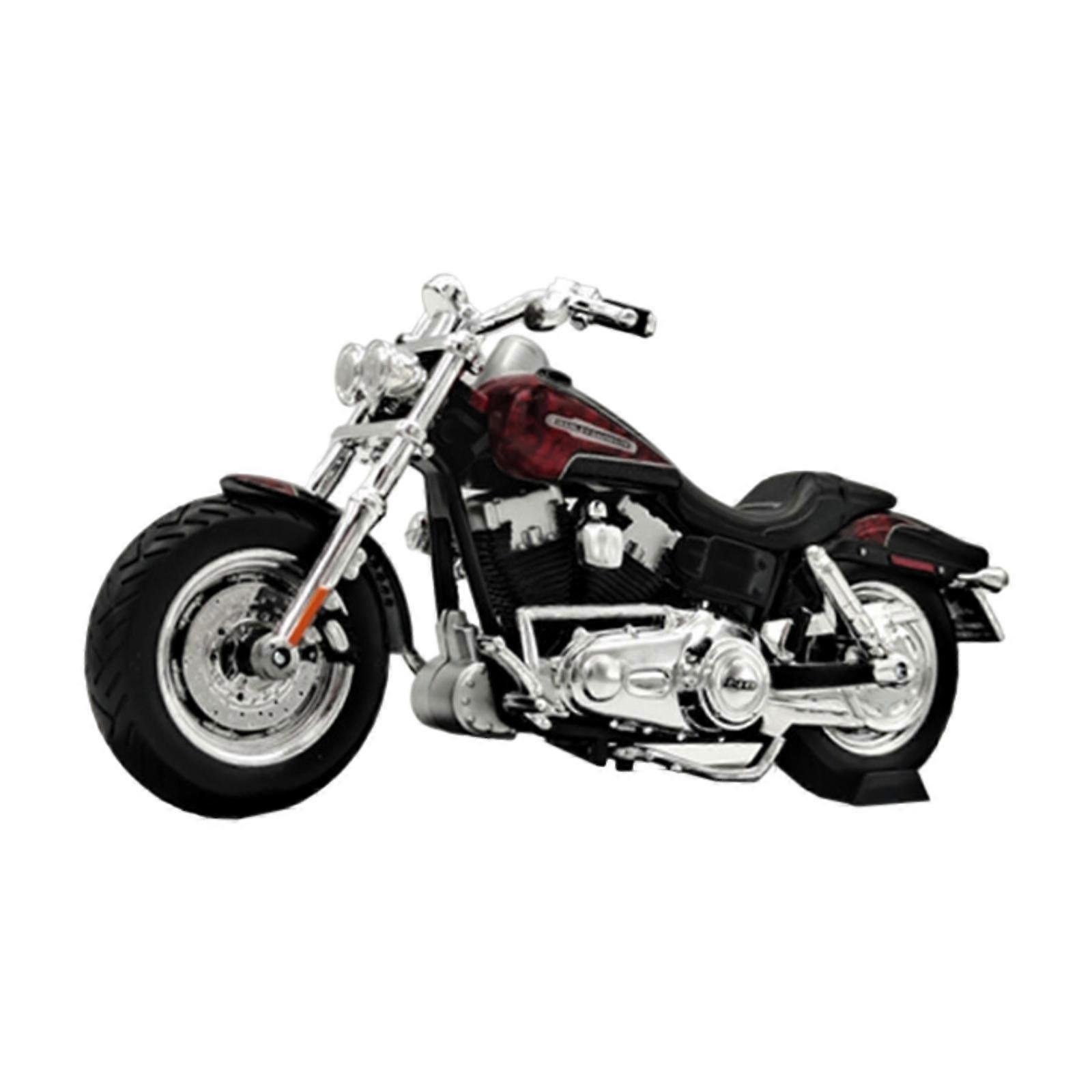 1:18 Motorcycle Model Classic Desktop Ornament for 3-9 Year Old Teens Adults red