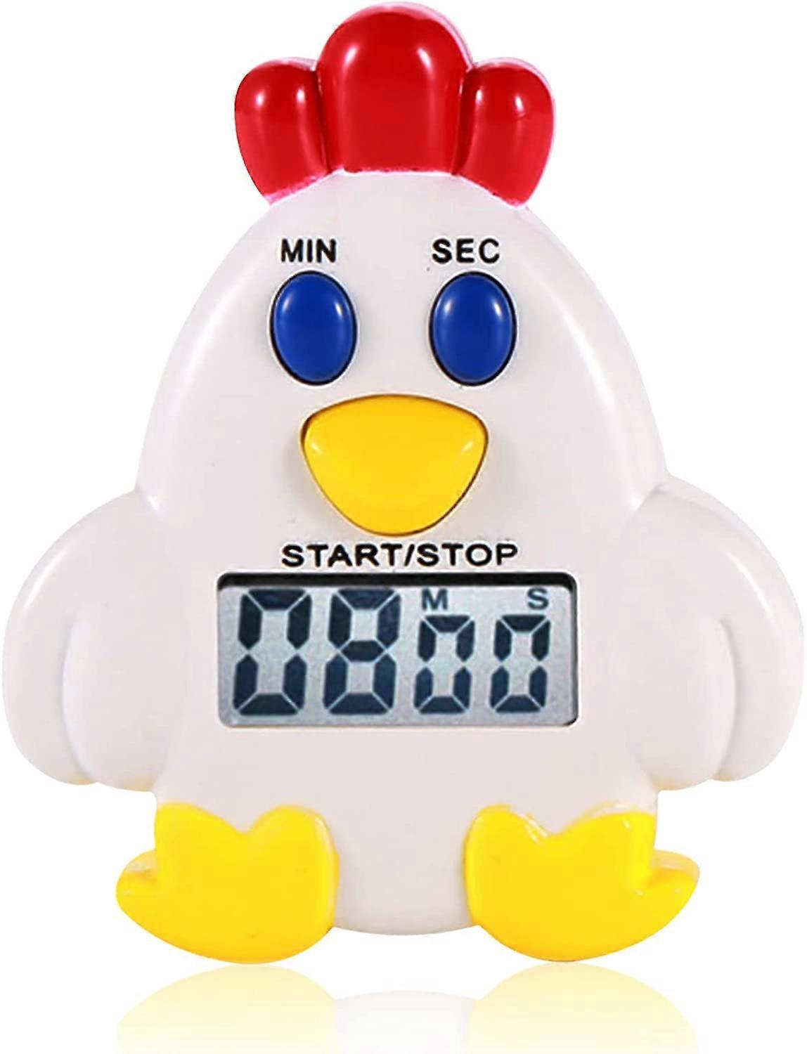 Rooster Shape Timer, Magnetic Kitchen Timer LCD Digital Timer Digital Kitchen Timer for Cooking, Sports, Studying, Meetings