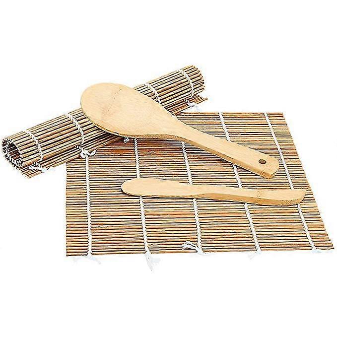 Bamboo Sushi Roll Mat Set For Diy Sushi