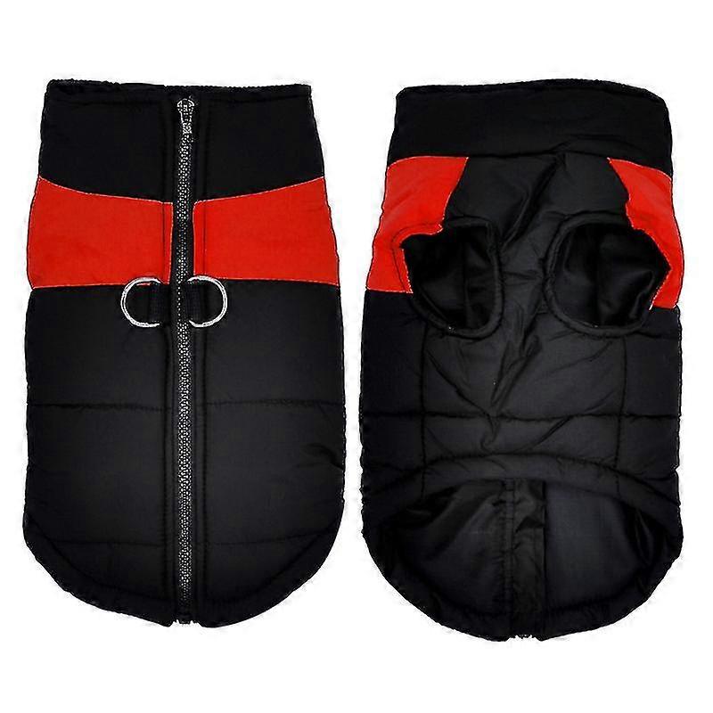 Winter Warm Dog Clothes Waterproof Vest Windproof Pet Coat Thick Red Xl Code