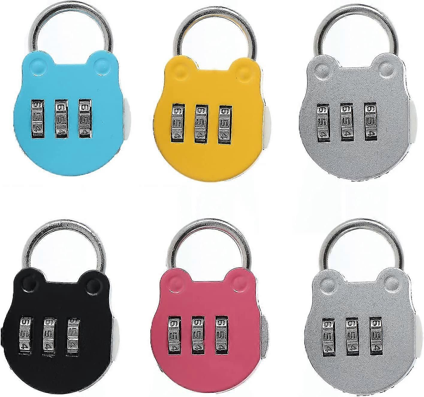 Suitcase Padlock Code Lock 3 Digit Combination Padlocks Mini Resettable Combination Padlocks Alloy Combination Padlocks For Lockers Gym, School, Fence