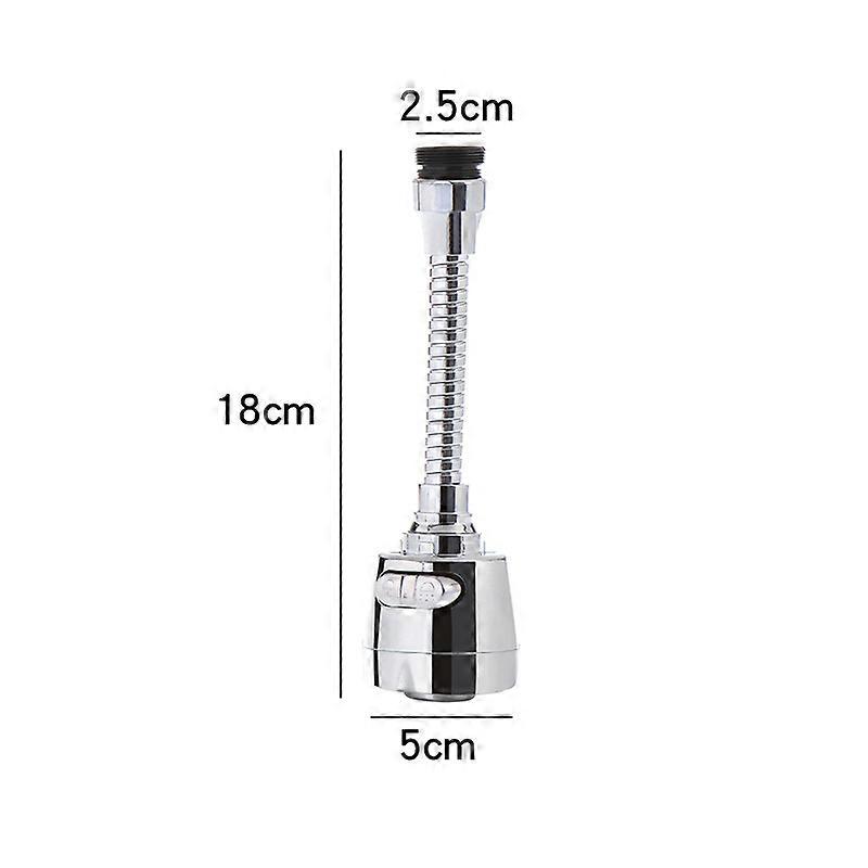 360 Rotating Faucet Aerator, Faucet Aerator with Extension Hose, Universal Water Saver with Nozzle Adapter, Sink Faucet Filter Aerator Nozzle Tip