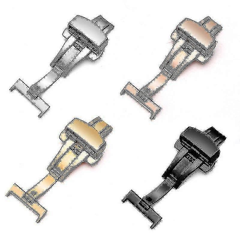 Zapięcie motylkowe ze stali nierdzewnej 10-22 mm do paska do zegarka / bl