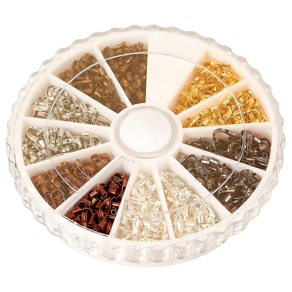 540 Pcs 6 Colors Brass Wire  U Shape