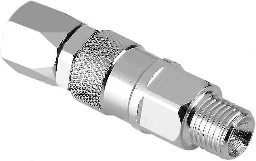 Hose Swivel Connector Paint Sprayer Socket Connector Gun Fitting (silver) (1pcs)