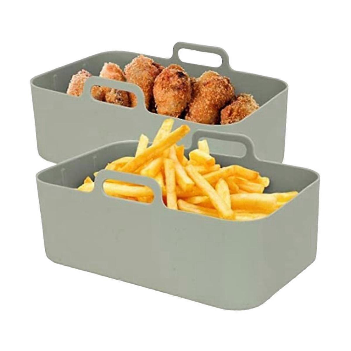 Silicone Liners, Silicone Liner Reusable Food Safe Non Stick Basket Accessories 2pc