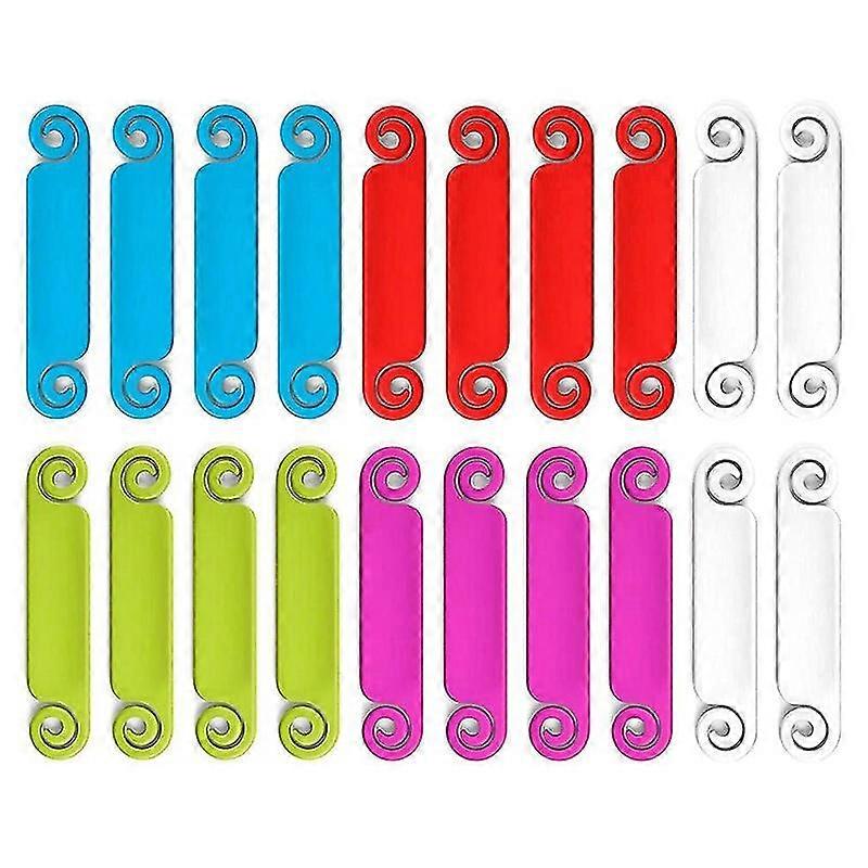 20 قطعة علامات الكابلات العلامات تسميات الكابلات متعددة الألوان علامات تحديد الحبل ل USB الكمبيوتر الهاتف شار