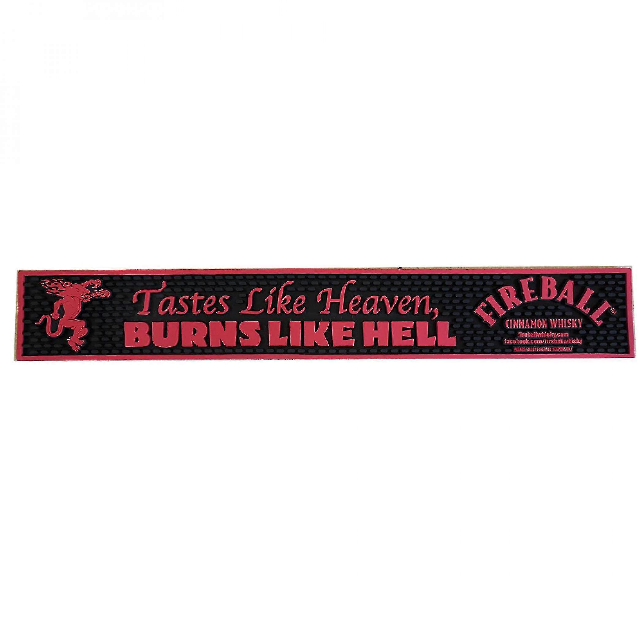 Fireball Whisky Tastes Like Heaven Bar Rail Mat