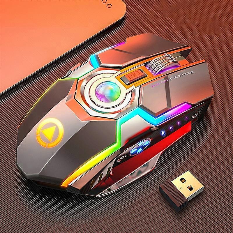 YINDIAO A5 2.4G 1600DPI RGB Wiress Silent Gaming Mouse