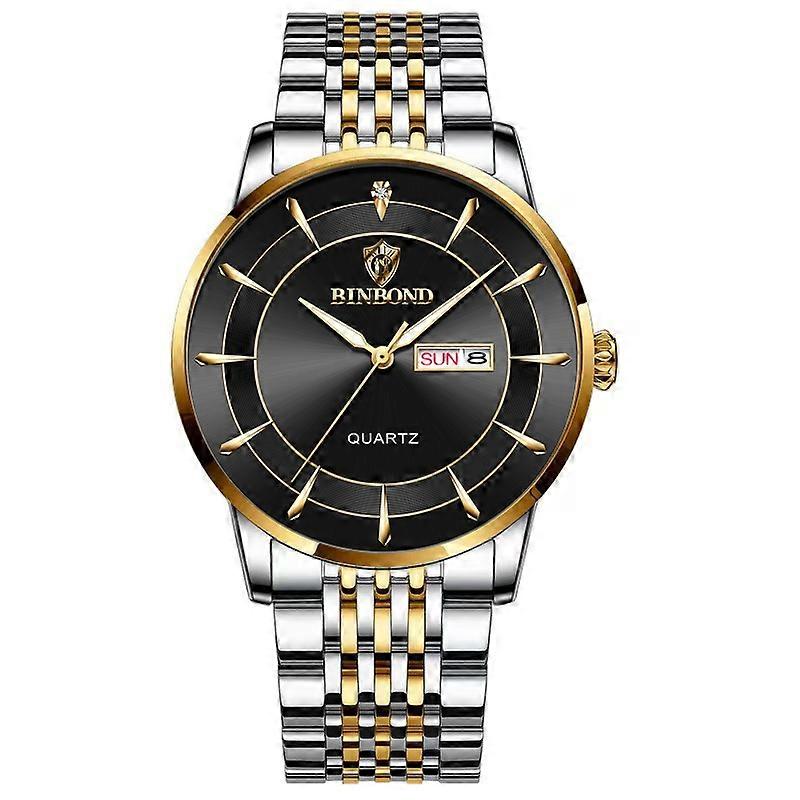 BINBOND B2077 Borboleta Fivela Luminosa relógio de quartzo