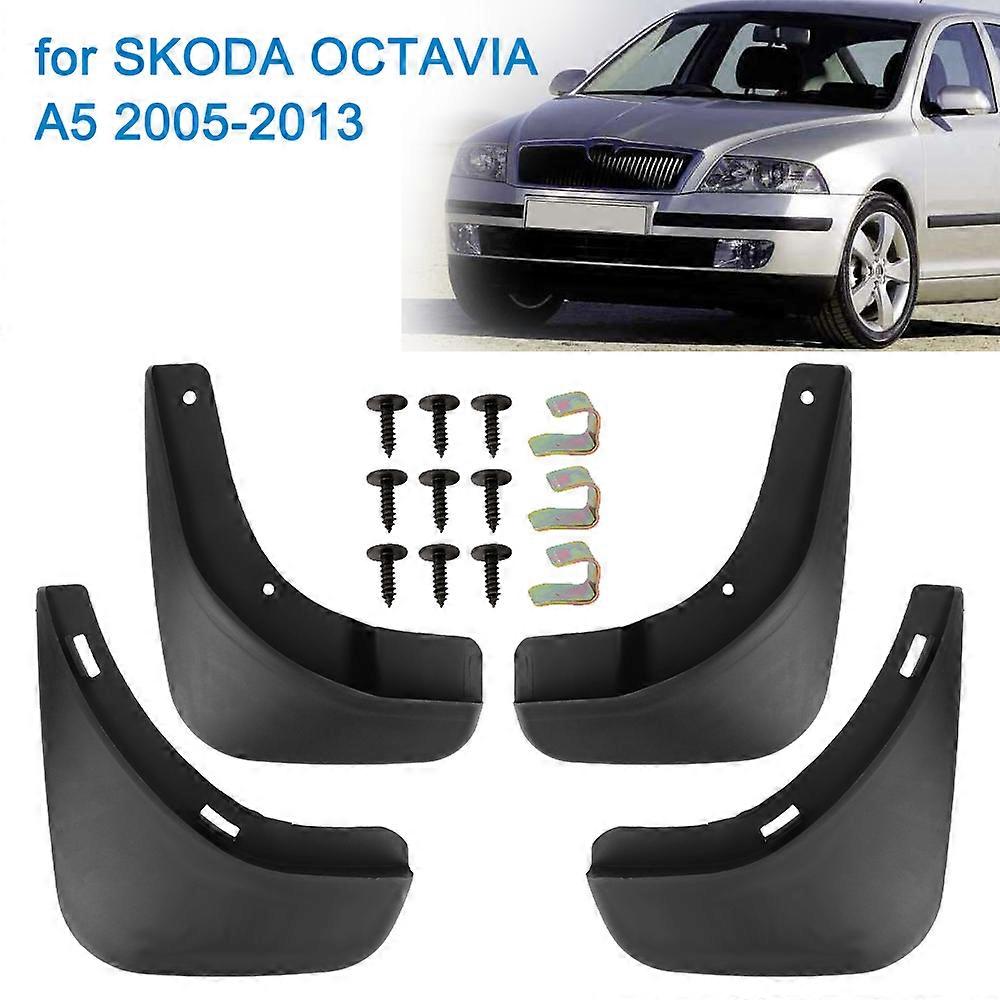 Front Rear Fender for SKODA OCTAVIA A5 2005-2013 Mudguards 4 PCS Splash Guards Car Mud Flaps Car Accessories