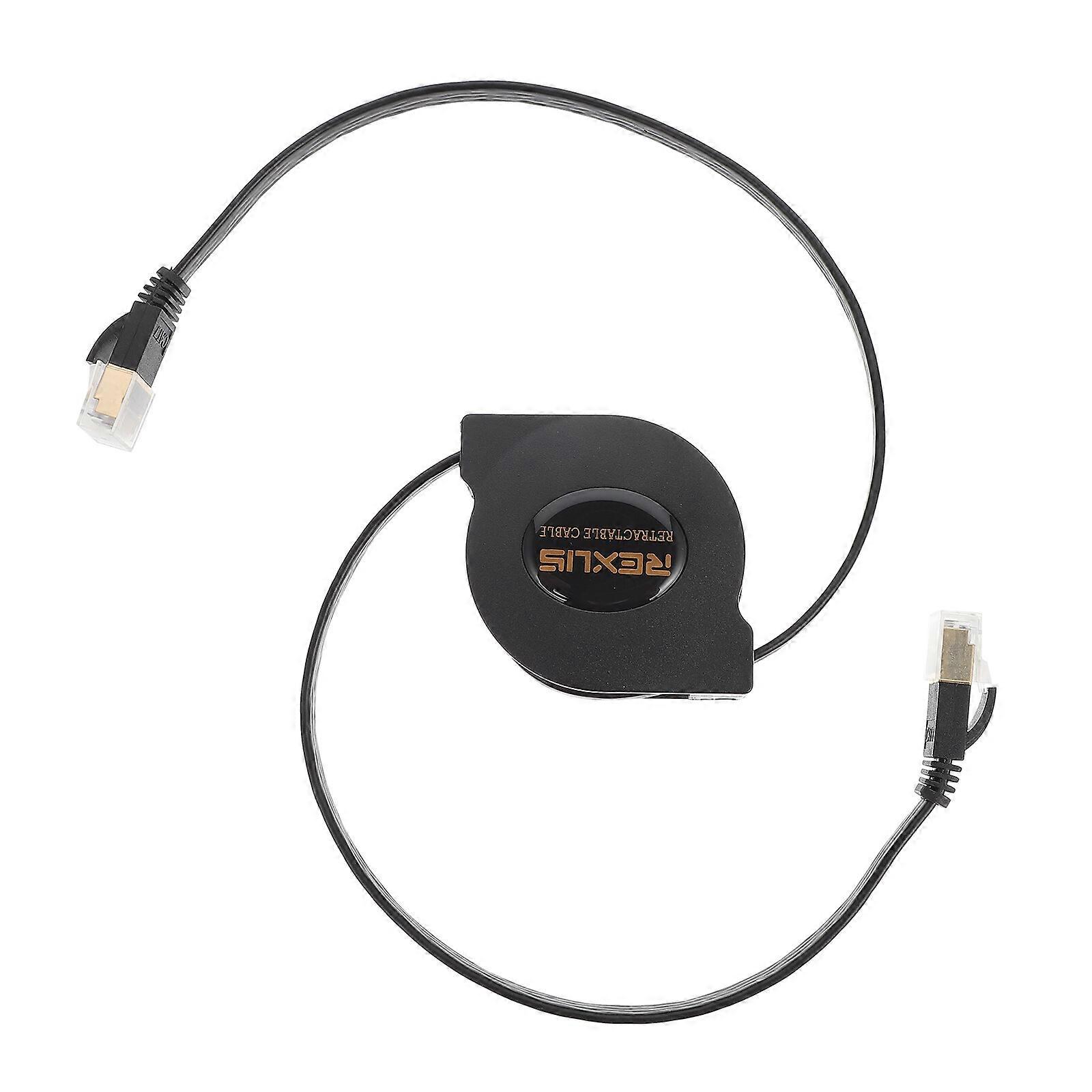 Cat 7 Network Cable 1.5m Telescopic Internet Cable for Desktop Computer Laptop