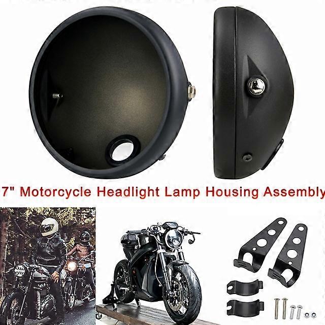 7inch LED Motorcycle Headlight Vehicle Lighting Universal 7.5" Round Head Light for Bobber Honda