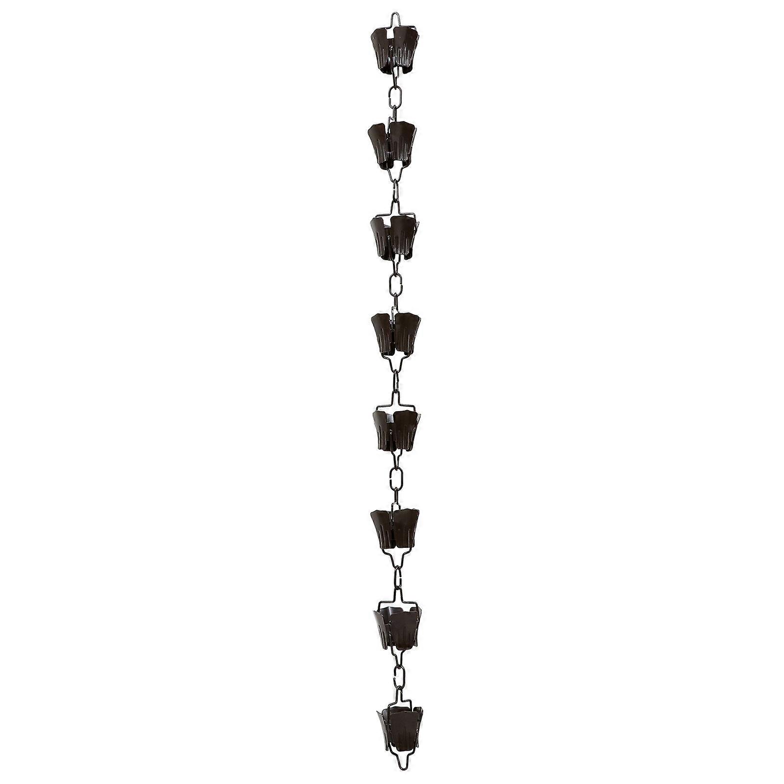 1m flower rain chain for Gutter Downspout Copper Decorative Rain Chain Bell