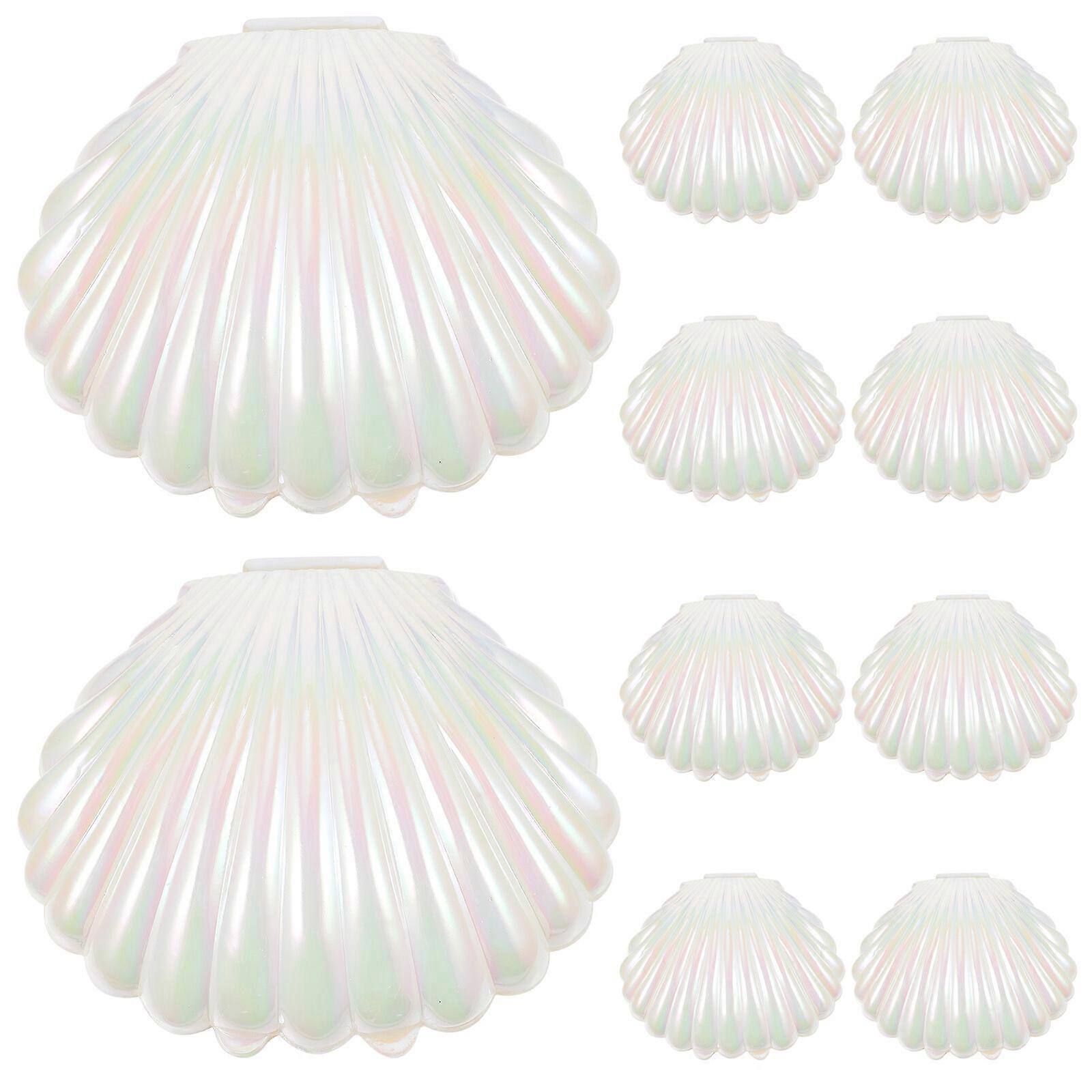 10pcs Shell Candy Boxes Shell Storage Container Jewelry Box Wedding Party Favor