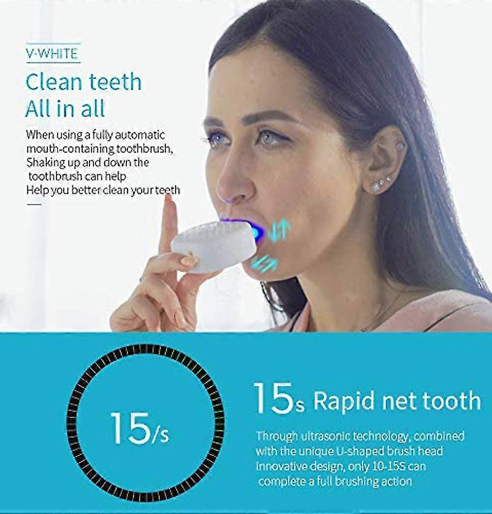 Electric Toothbrush,automatic Toothbrush,u-shape Sonic Toothbrush Teeth Whitening Kit