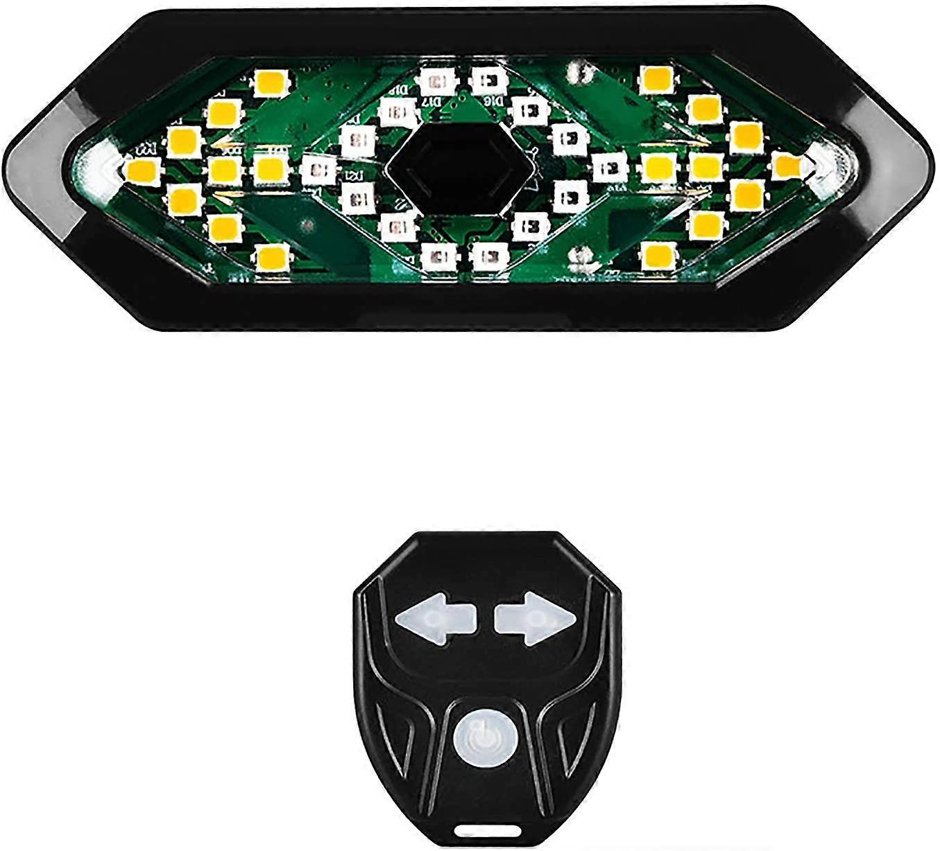 Bicycle Tail Light, Bike Indicators with Turn Signals Lamp Horn&Remote Control, Light Turn Signals, 5 Light Modes and USB Rechargeable