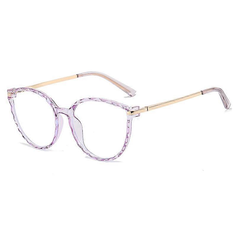 Fashion Cat Eye Designer Computer Blue Blocking Eyewear for Men Women Anti Blue Light Glasses TR90 Metal Optical Spectacle