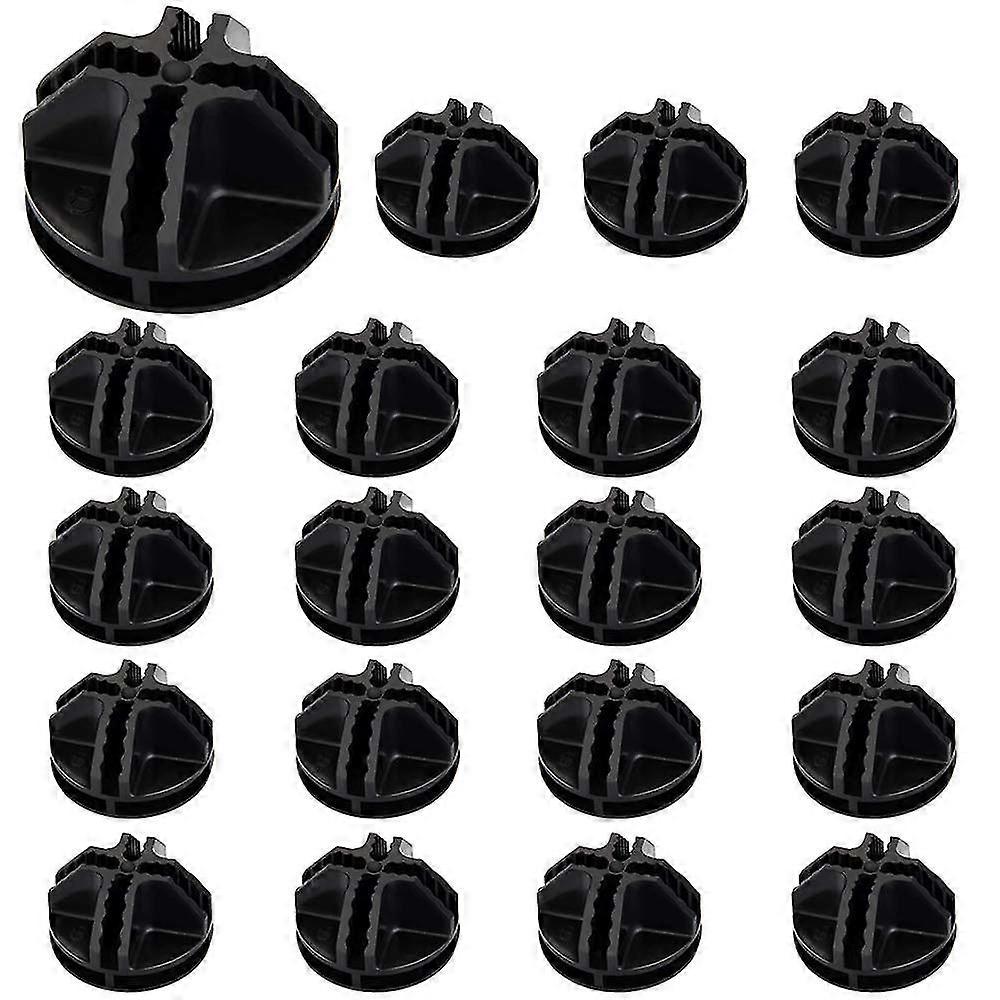 20pcs Wire Cube Plastic Connectors Black Interlocking Plastic Connector Modular Organizer Clasp Buckle Clip For Cube