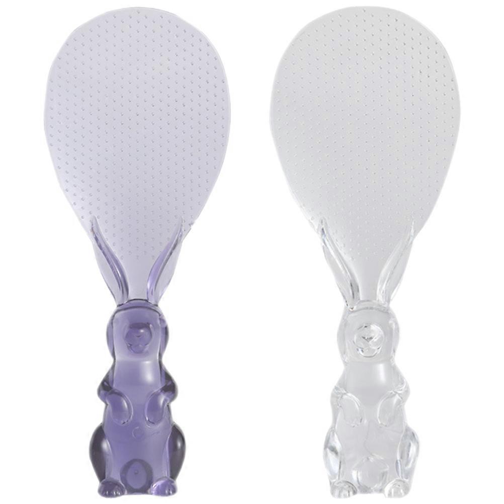 2pcs Rice Paddle Standing Multi-function Serving Spoon Rice Spatula Sushi Spoon