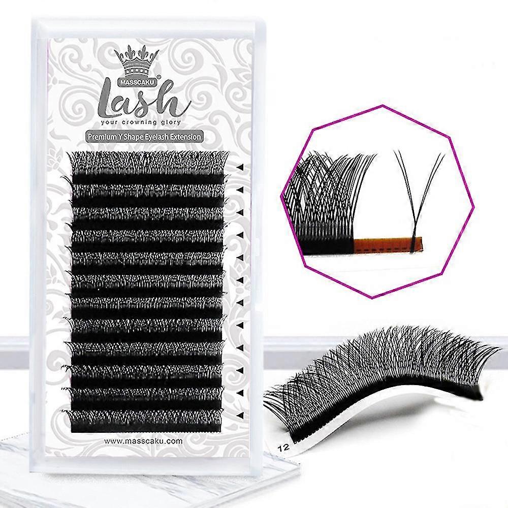 Y Shape Eyelash Extensions Fluffy Wispy False Eyelashes Soft Diy Cluster Lashes